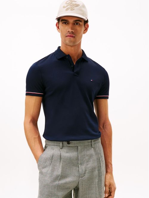 POLO LIQUID COTTON RWB CUFF SLIM PO TH