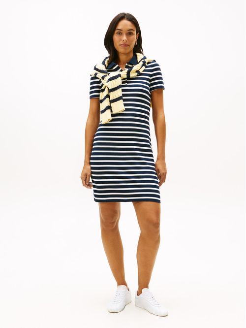 VESTIDO 1985 SLIM PIQUE POLO DRESS SS TH