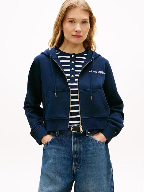 SWEATSHIRT SOFT TERRY LS ZIP UP HOODIE TH