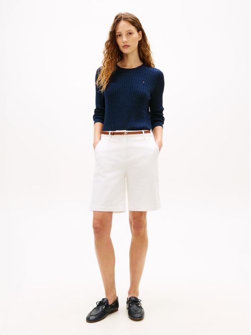SHORT CO TWILL SLIM STRAIGHT SHORT 9 TH