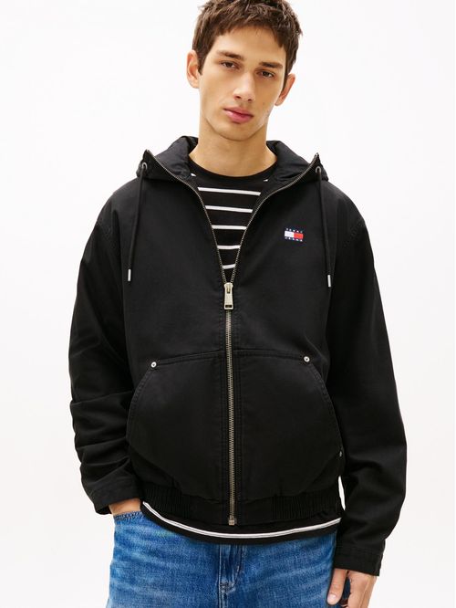 CASACA TJM HERRINGBONE HOODED JACKET TH