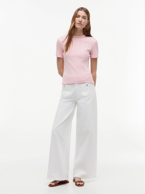 CAMISETA W VARIEGATED RIB C-NK SS